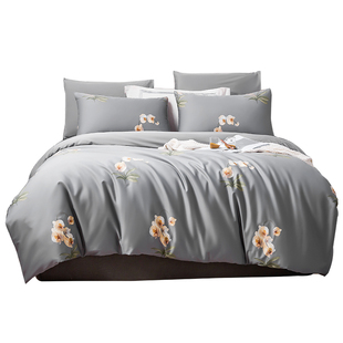 60s支全棉贡缎埃及长绒棉1.8m米纯棉四件套床单床笠被套床上用品