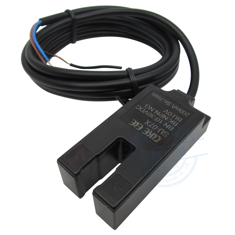 封口机 奶茶机 U型槽l型光电开关  SU-07X 三线NPN常开 DC12-24V