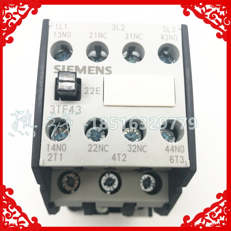 3TF4322-0X交流接触器 p22E 3TF43 22-OX 电压24V 380V220V质保1