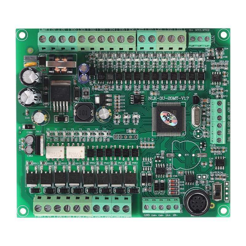 FX3U-20MT可编程控制器PLwC工控板2路100K脉冲模拟量温度NTC输入