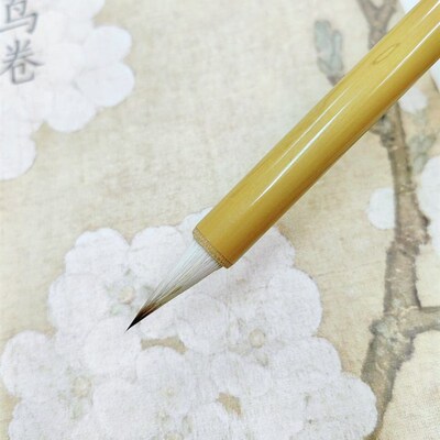 吴钩大胖鸡距笔工笔画染色行书楷书草书专业用笔兼毫狼毫专业