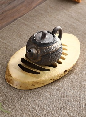 竹制品竹根杯垫壶托日式隔热垫茶垫子碗垫紫砂壶茶道养壶垫茶杯托