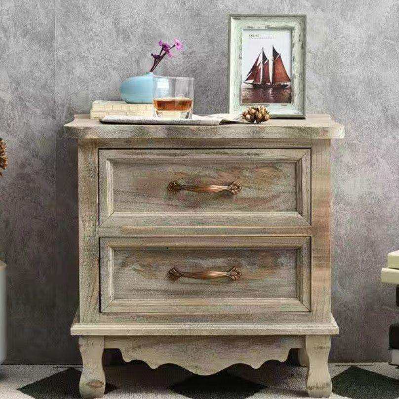 床头柜美式斗柜做旧实木收纳柜卧室储物柜床边柜复古小柜子,玩具/童车/益智/积木/模型,其它,淘宝优惠券,粉丝福利购,淘宝优惠卷