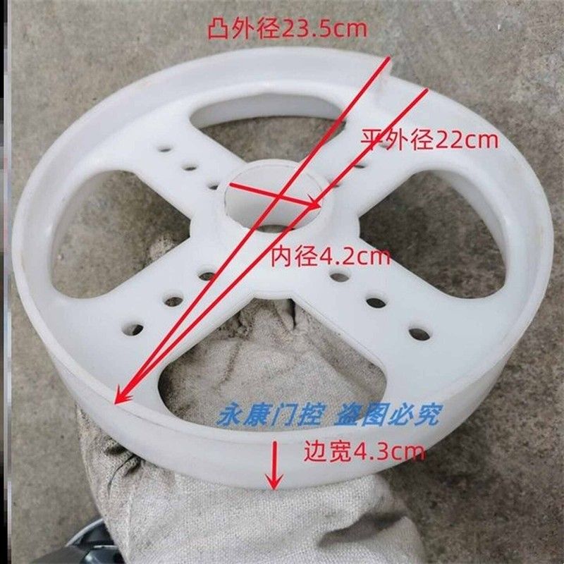 手动卷帘门扭簧盘 塑料盘 弹簧盘 飞轮盘 卷闸门配件弹簧壳图片