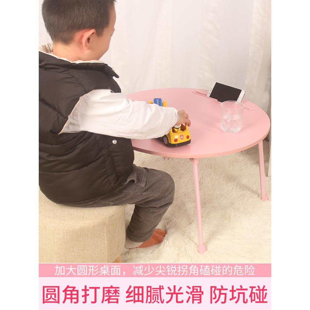 新桌款小圆桌简约床折上书桌F76J9HM5可叠小子阳台吃宿饭舍懒人卧