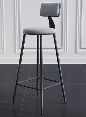 轻奢椅KX-65169凳凳子约铁艺靠背台家现代吧台吧酒吧脚椅高子用椅