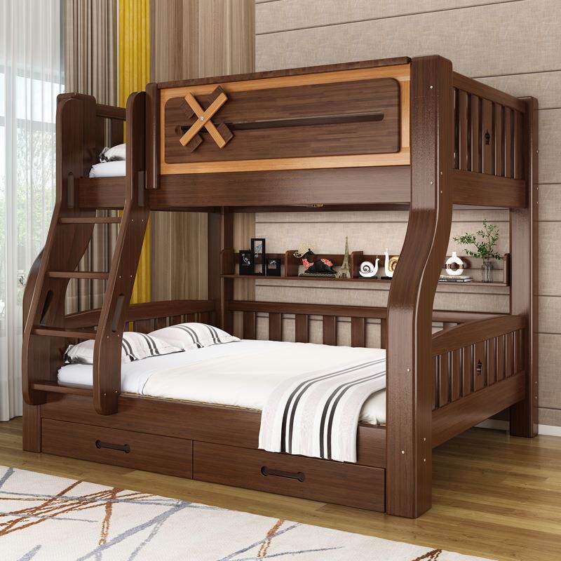 挚实木上下床成喜人子两层低床高床子FYU母床上下铺床儿童双层床