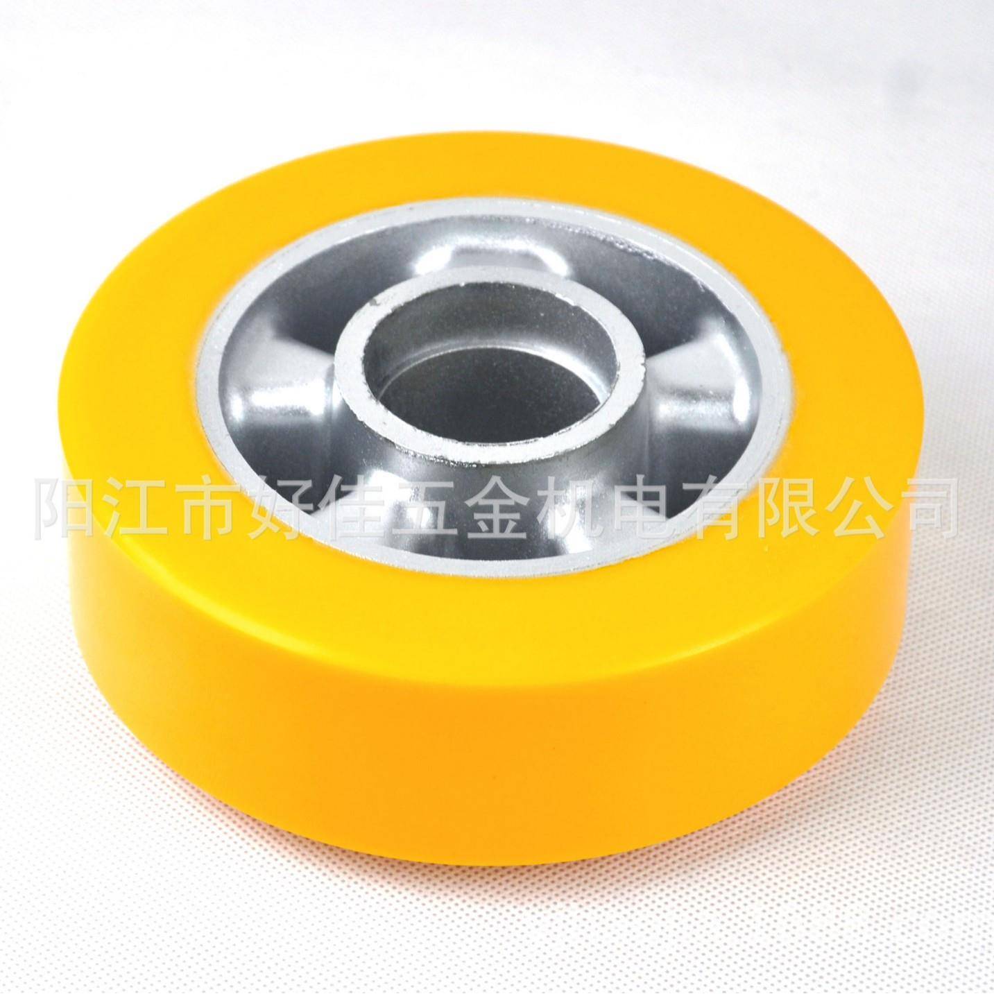 工直供160X5厂0XHJ1605066mm铝芯聚氨酯（PU）厚0胶轴承欧洲款脚