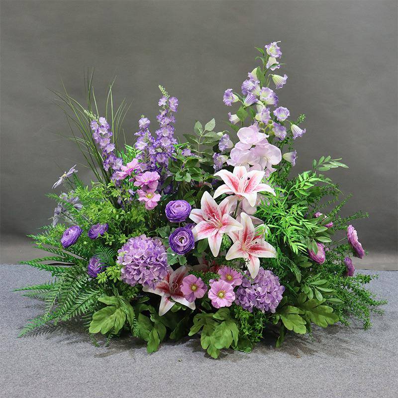 婚庆花艺饰森系饰路引造窗景装花JDK活动会场布置仿真地排花橱装