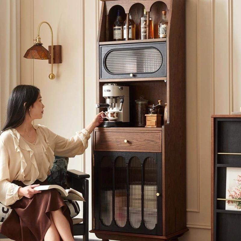 法式酒柜简客收SHY纳一体储物柜厅墙餐边小约靠户型厨房家用茶水
