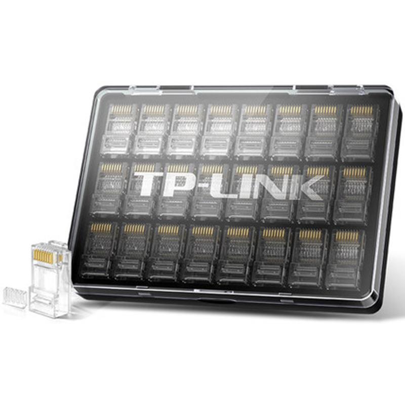 TP-类LINKTL-EH602898六非屏蔽4水晶头8芯千兆网RJ5线接头二件式