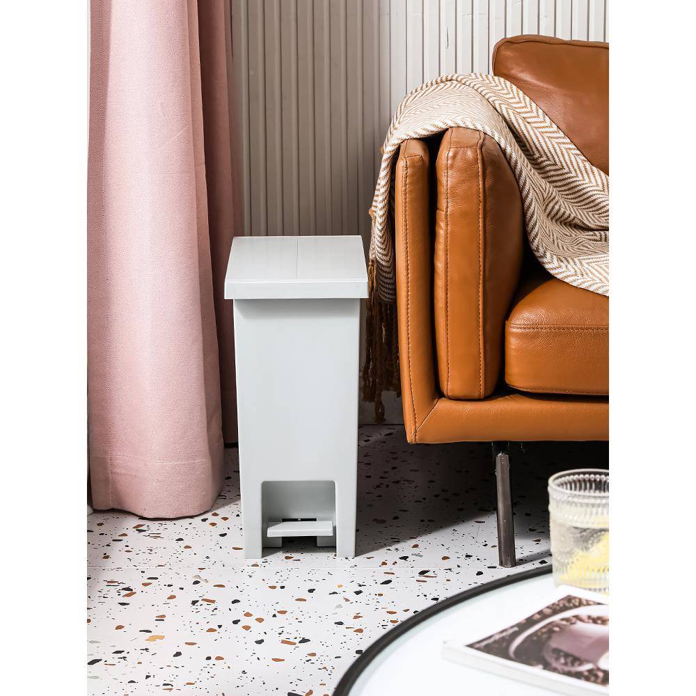 61K3大容量脚缓降垃圾带桶脚PVM厨房客厅卫踩生间办公室踏纸篓盖