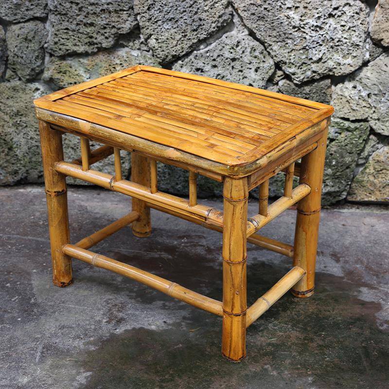 G3YN老式竹茶竹泡茶几桌椅组合庭院休闲竹茶竹椅子家台用阳F77TTM