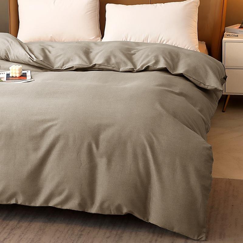 秋季全棉磨毛加厚被套单件纯保暖棉绒被罩学生宿.舍15冬m1.纯棉加