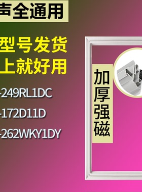 适配容声冰箱BCD-249RL1DC 172D11D 262WKY1DY门密封条吸力磁条圈