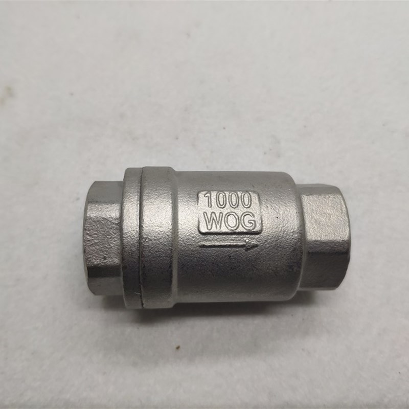 H12W-1e6P 201/304不锈钢丝口立式H12止回阀 高精止逆阀 单向阀