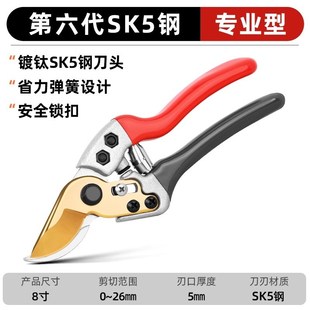 德国精工修枝剪果树修枝剪刀园艺剪刀修剪花卉剪刀修花刀家用工具
