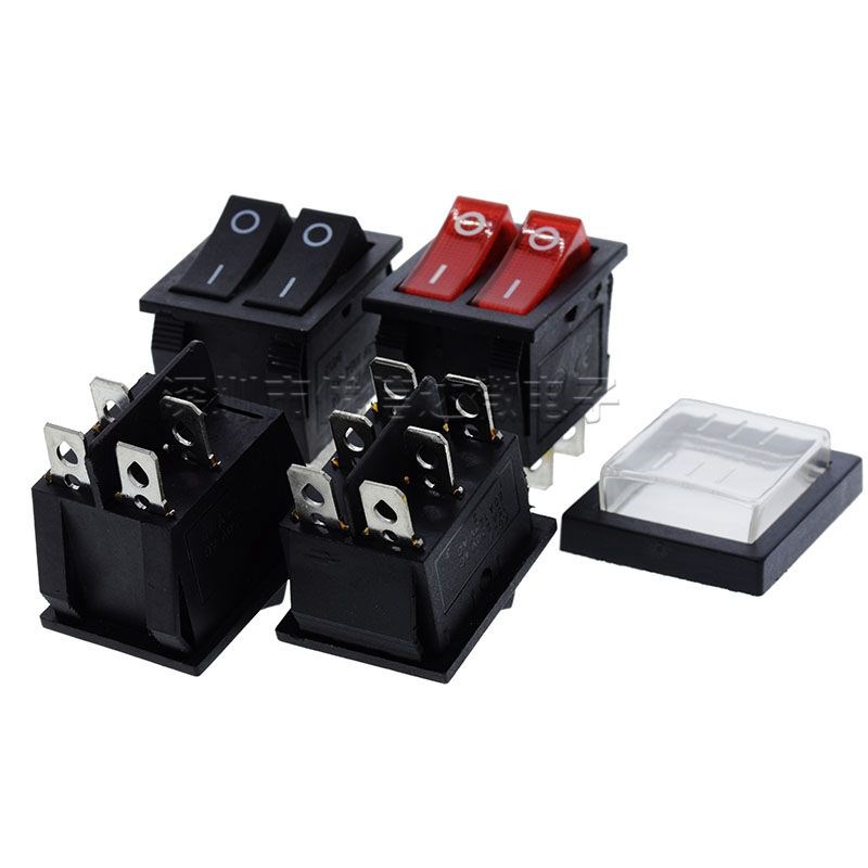 船型开关KCD4船型开关四脚二档6脚二档/3档船型电源开关31MM*25MM