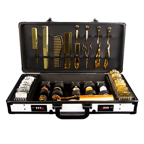 barber美发工具箱发型师专用箱推剪剪刀收纳箱包多功能手提密码箱