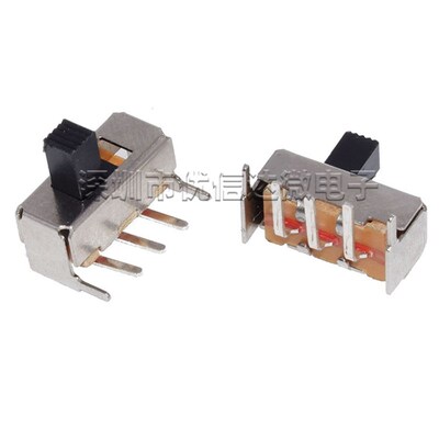 拨动开关SS12F23 G3/4/5/6/7/8MM拨动开关 90度侧拨/滑动开关/2档