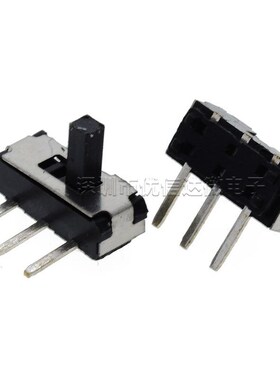 拨动开关MSK12D19 MSS22D18 边三脚 单排 微动3脚 侧插脚 柄2.0MM