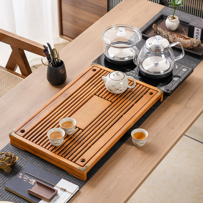 全自动分体实木茶盘茶台家用整套整套茶具