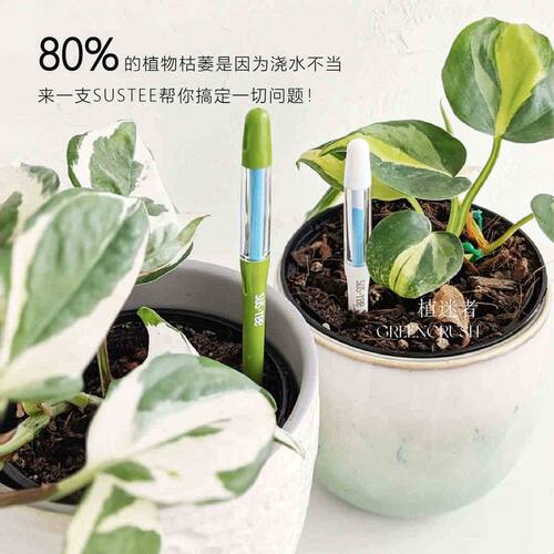 花信SUSTEE水分计植物水份计土壤水分计湿度计检测仪养花浇水湿度