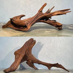 精品沉木1米以上大号大型鱼缸造景摆件南美缸树桩龟台高端紫柚木