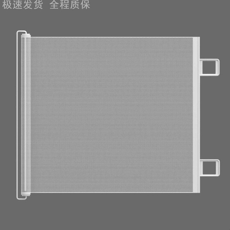 阳台养猫神器防猫隔离网推拉门自动伸缩围栏免打孔挡楼梯房门隔断图片