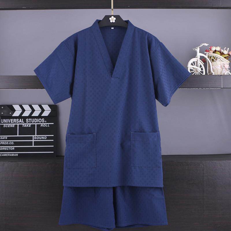 2023新款男女通用高档汗蒸服足疗按摩浴服家居睡衣服加大码浴裤服