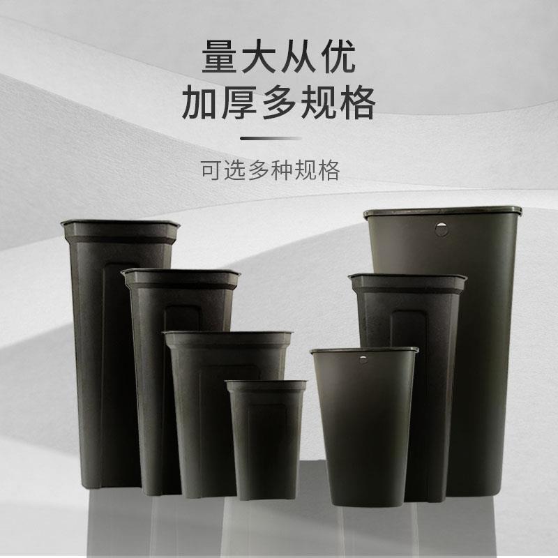 塑胶料PP阻燃无盖方形商用家用厨房厕所洗手卫生间防疫医疗垃圾桶