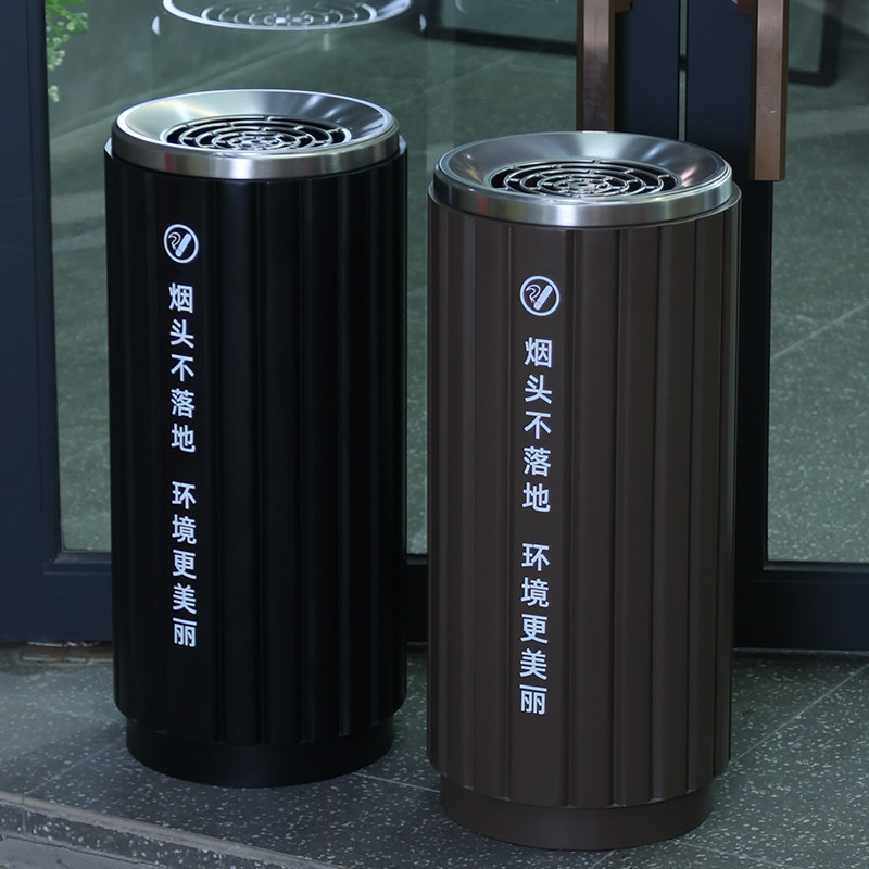 吸烟区灭烟垃圾桶酒店商场办公室大堂梯口楼道大号立式烟灰缸商用