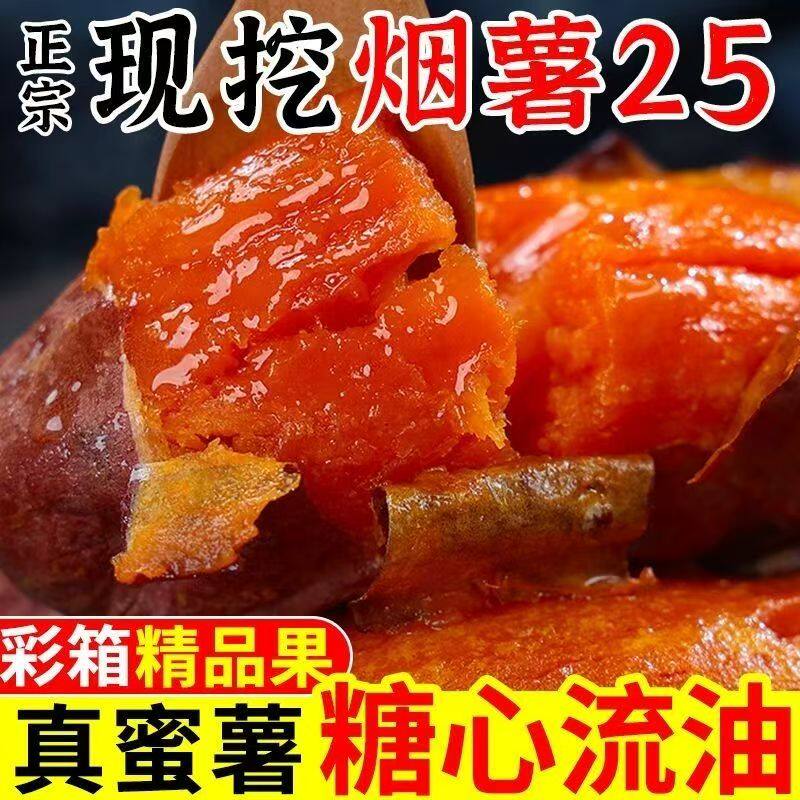 山东烟薯25号糖心蜜薯红薯新鲜地瓜沙地番薯超甜烤农家自种红薯