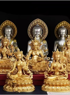 藏传纯铜佛像释迦牟尼绿度母