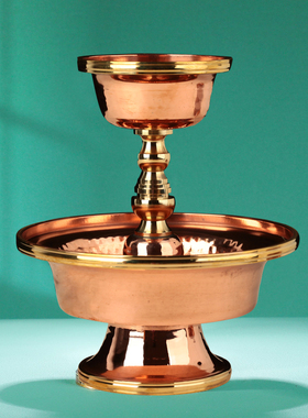 纯铜大小号密宗光面供佛杯