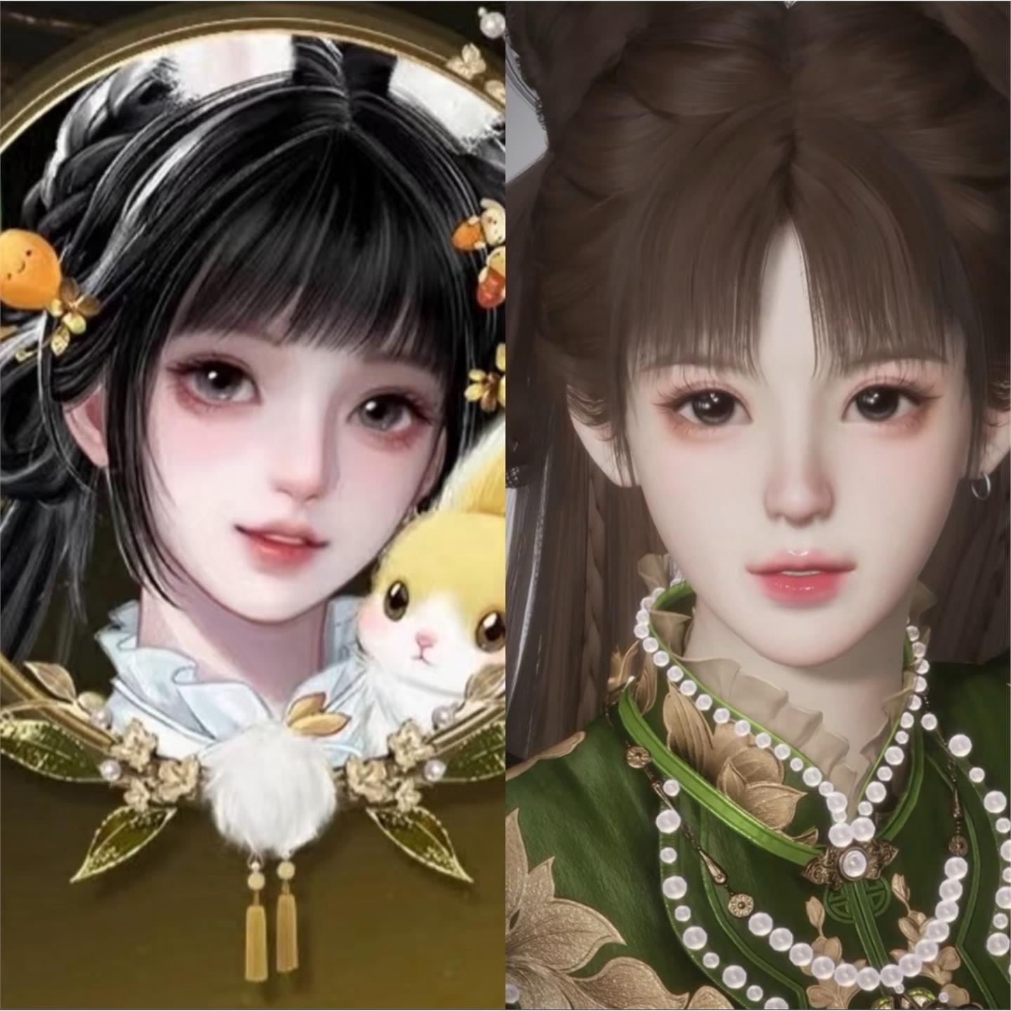 灵儿 瓜瓜原创 美萌头像 燕云十六声捏脸女 端游手游通用