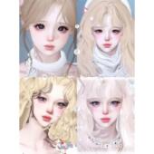 饼干小饼 发3 软羊 美雪 逆水寒手游捏脸女通用 天使湖