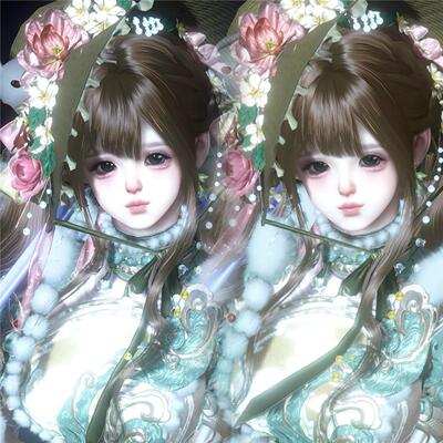 发10 冷萌兔 十七 冷杉 萝德 pikopika 逆水寒手游捏脸女通用