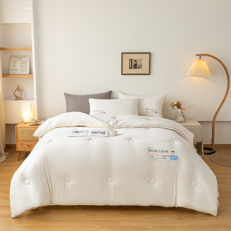 大豆纤维春秋被二合一子母被2023新款保暖棉被宿舍单人被芯冬被子