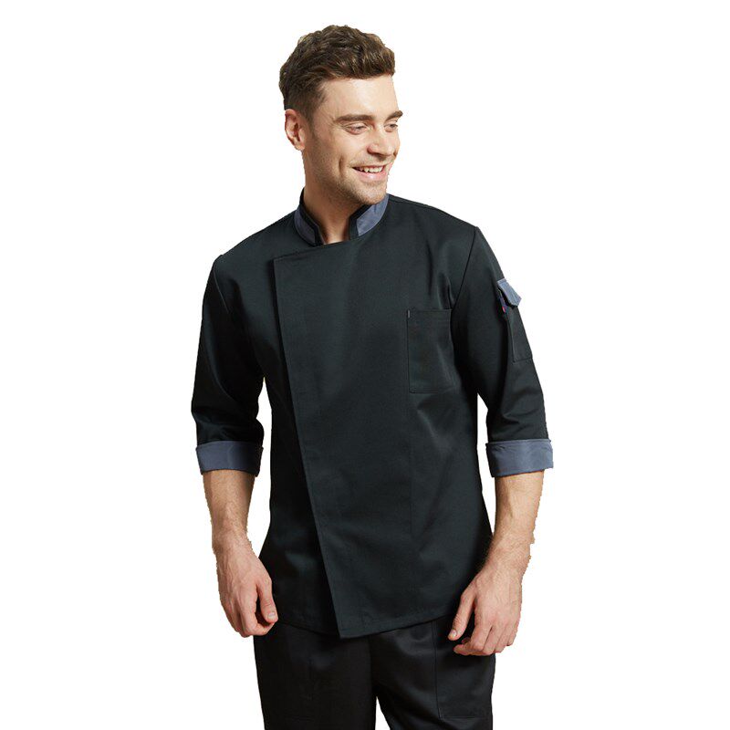 厨师工作服七分袖男酒店厨房工作制服厨衣西餐厅饭店后厨厨师服