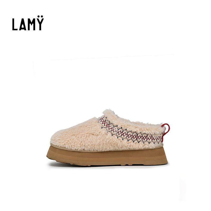 【烈儿超级年货节】LAMY厚底民族风羊毛休闲鞋HZ0028L
