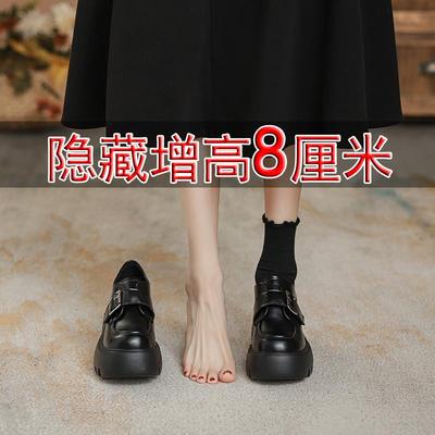 芭嫦葆英伦风乐福鞋12厘米厚底