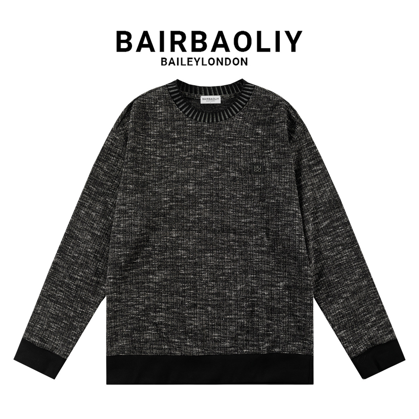 BAIRBAOLIY复古撞色男士卫衣