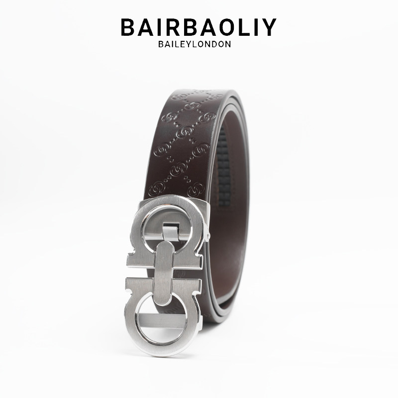 BAIRBAOLIY潮流轻奢男式自动扣款皮带男高级经典商务百搭休闲腰带