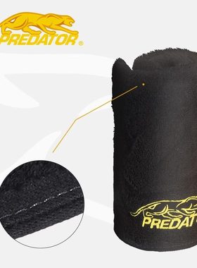 PREDATOR美洲豹台球擦杆布黑色保养球杆布专业专用品牌台球配件