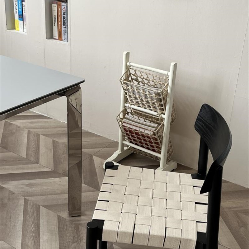 德利丰岩板餐桌椅组合长方形家用小户G型北欧现代简约不锈钢大饭