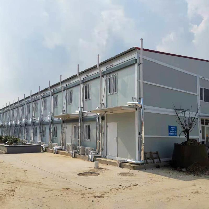 户外临时活动房屋临时宿舍彩钢板打包箱房子医院疫情隔离房