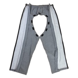 防尴尬老人开裆长裤 春秋冬男女失禁遮羞护理裤 瘫痪卧床病人尿袋裤