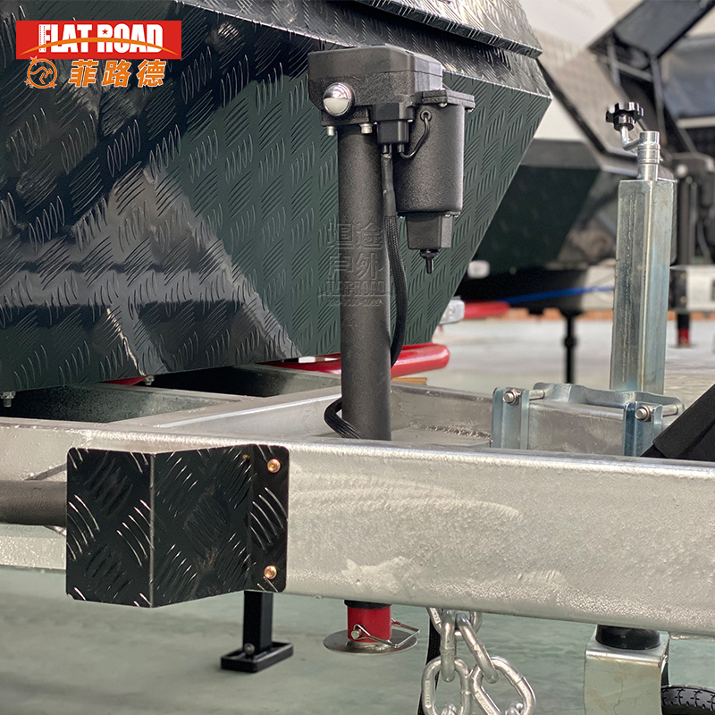 房车电动升降支腿12伏3500磅承载力旅居挂车用辅助驻车器拖车连接