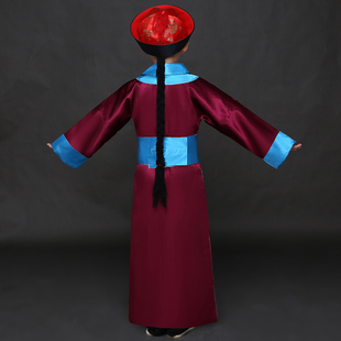 儿童古装清朝太监总管服装男童侍卫官服舞台剧古代角色公公演出服
